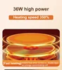 110V/220V Cup Heater Coffee Mug Warmer Hot Tea Maker Electric Hot Plate Heating Pad 3 Gear Warmer Coaster Thermal Mug Heater 36W 6
