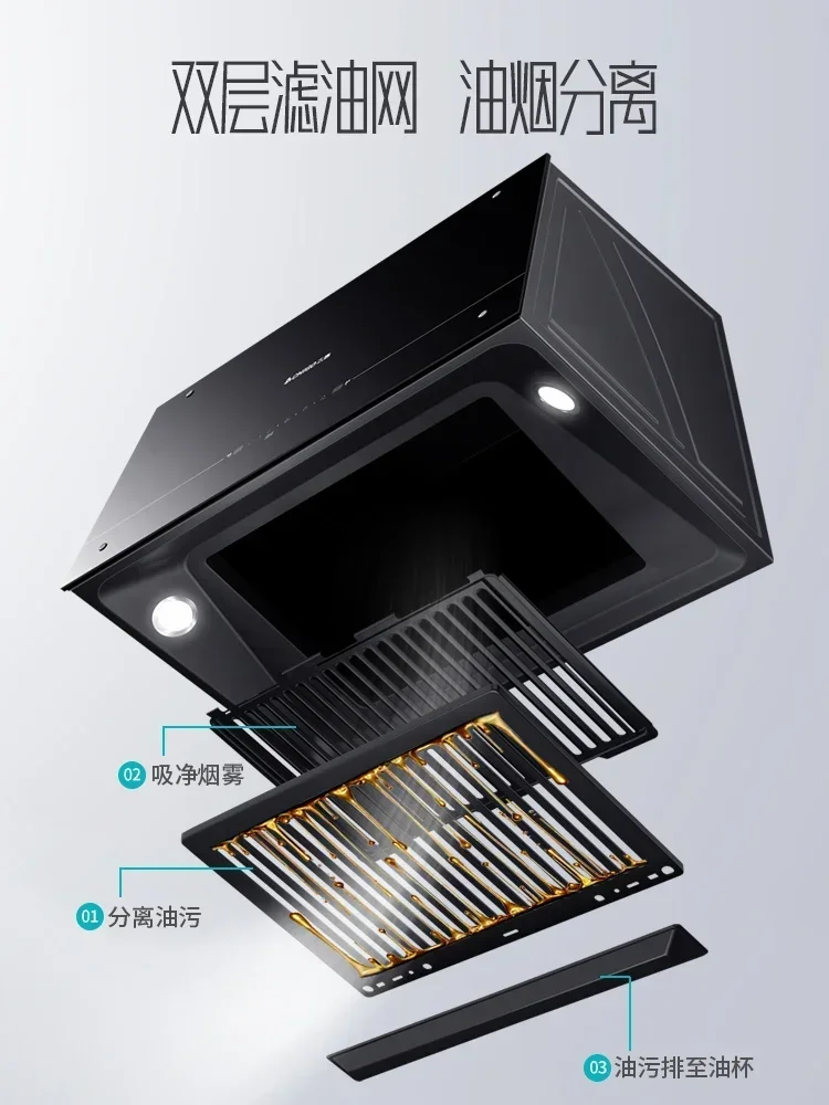 range hood wall mounted Large suction household Chinese style top suction  old style small kitchen range hood 5