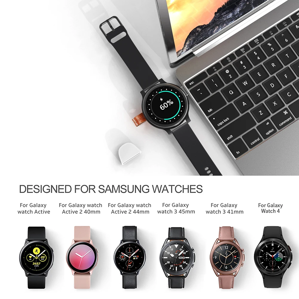 For Samsung Galaxy Watch 4 3 Usb Charger Base Smart Watch Fast Charging Dock Station For Samsung Galaxy Watch Active 1 2 Charger Smart Accessories Aliexpress