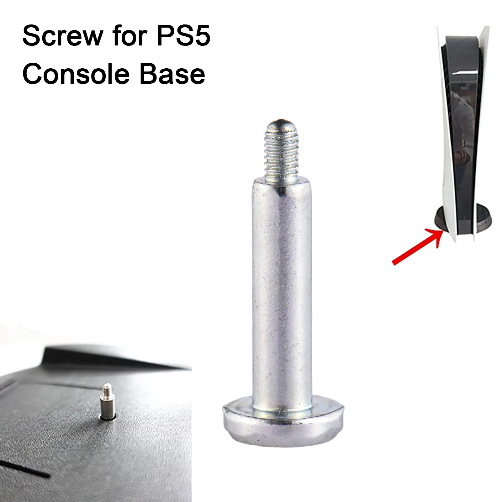 Soporte de base + tornillos para consolas PS5 negro