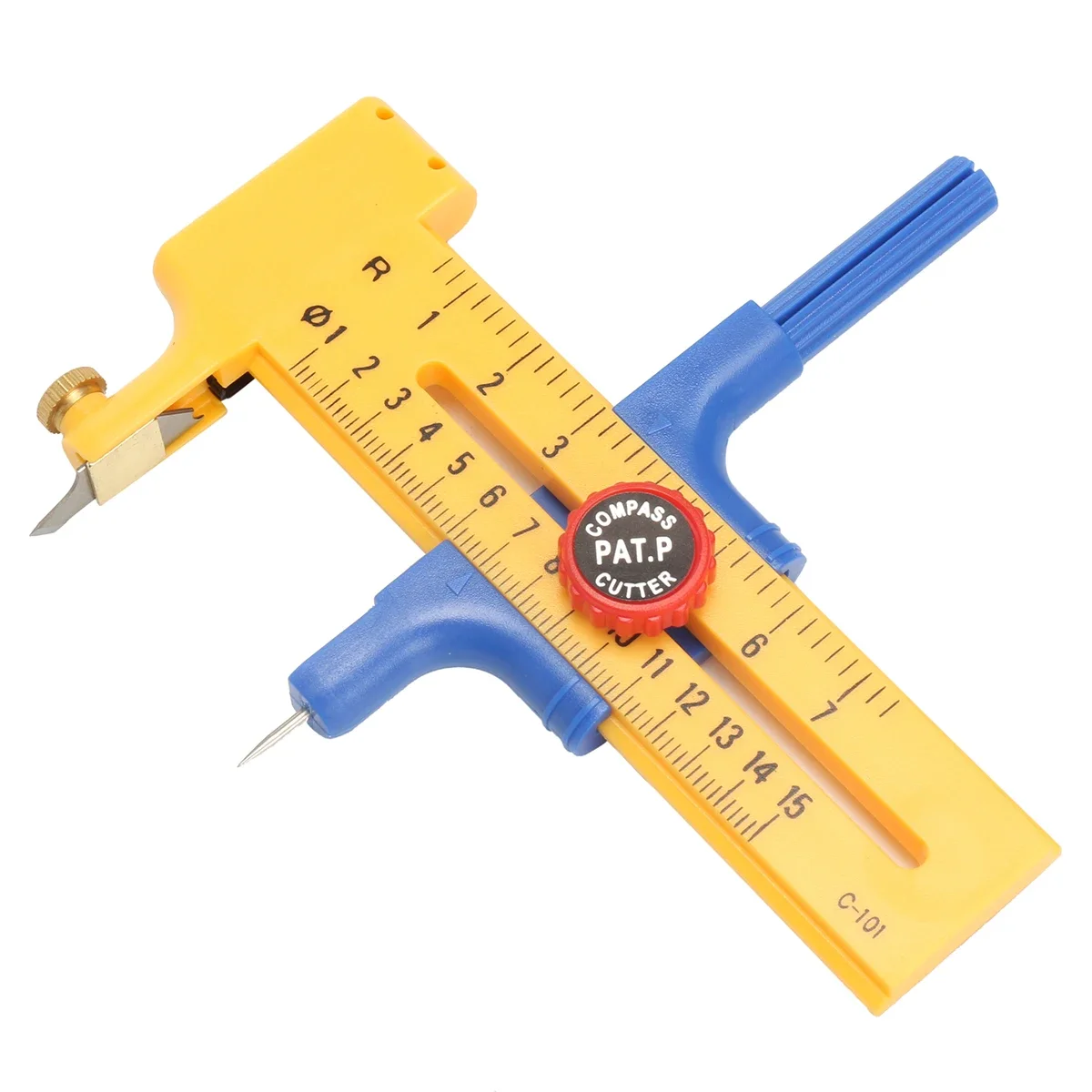 

Компас, Круглый резак, нож для резки, Регулируемый 10-150 мм, инструмент для резки резины, бумаги, кожи с 6 запасными лезвиями