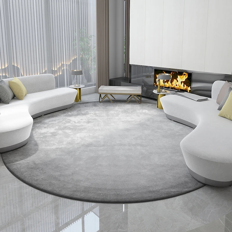 Luxury Nordic Bedroom Decor Plush Carpet Large Area Round Cloakroom Rug Washable Non-slip Mat Minimalist Carpets for Living Room 3