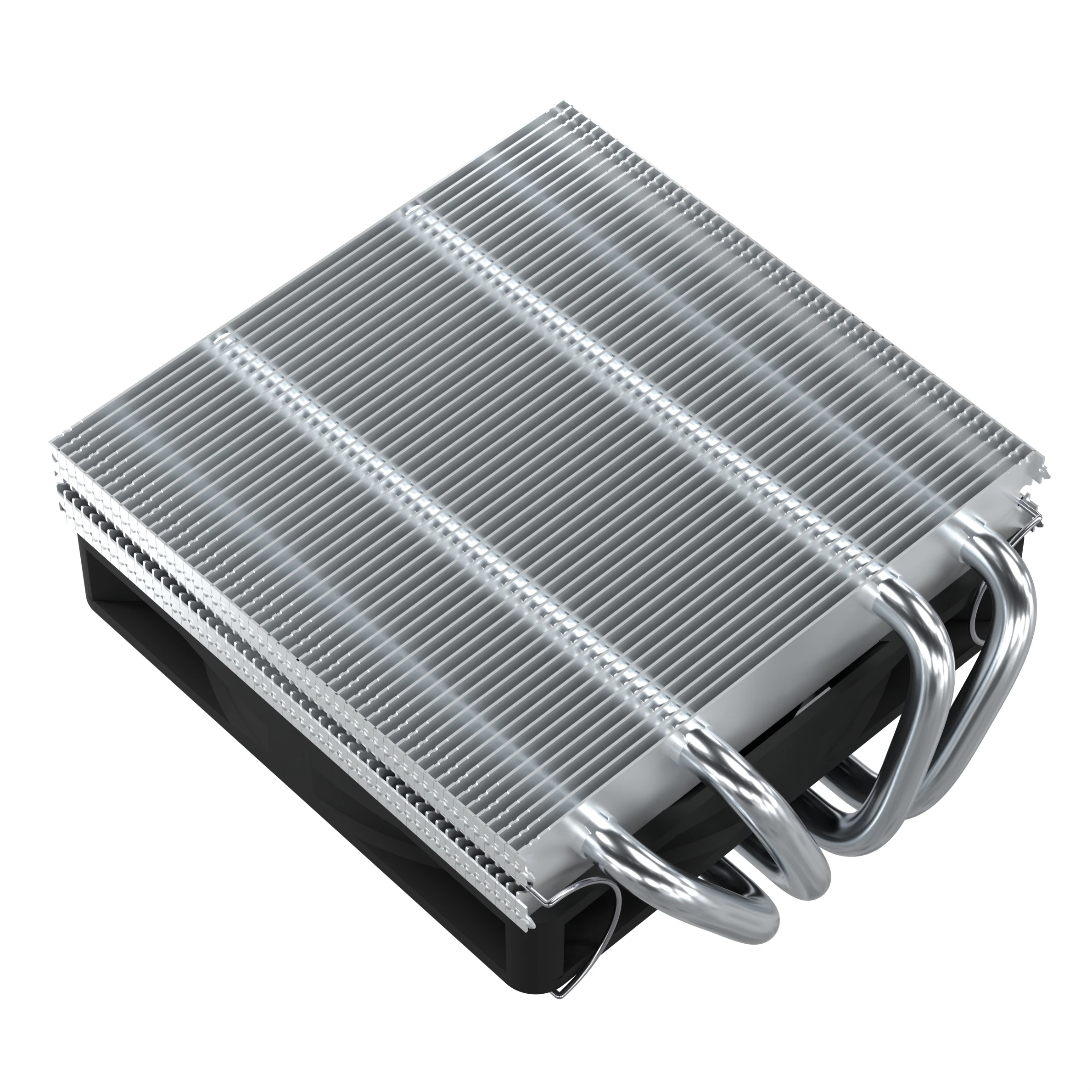 METALFISH DH380 Low Profile CPU Cooler 38mm Height 4 Heat pipe Radiator for 1700/1200/115x/AM5 AM4 Mini ITX Compact Platform 4