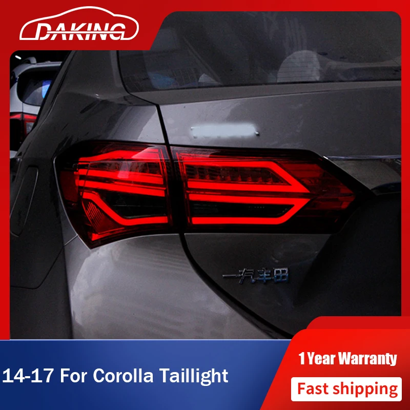 

New Fashion Car LED Taillights For TOYOTA Corolla 2014 - 2017 For Benz Style DRL Running Turn Signal Brake Reverse Tail Lights