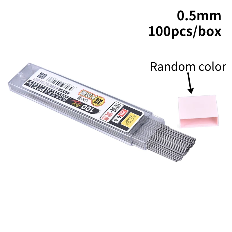 Renkli mekanik kurşun kalem boyama özel mekanik kurşun kalem yedekler okul kırtasiye ofis malzemeleri 0.5mm