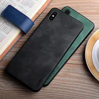 Leather Case for iPhone XS Max XR X funda simple design durable cover for iphone xs case 1