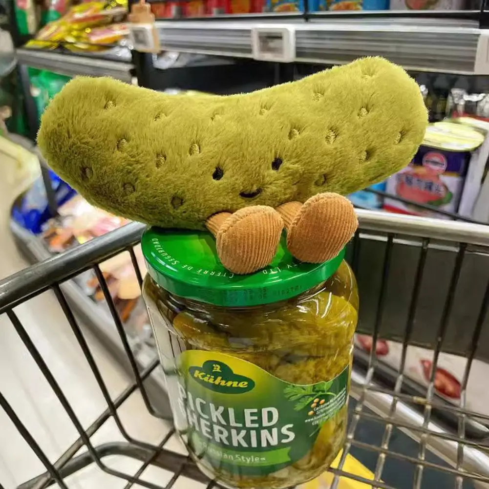 Plush Toy Plush Doll Toy Plush Doll Creative Pickled Cucumber Shaped Plush Toys Simulated Cucumber Doll Sofa Home Bedside Pillow Ornaments