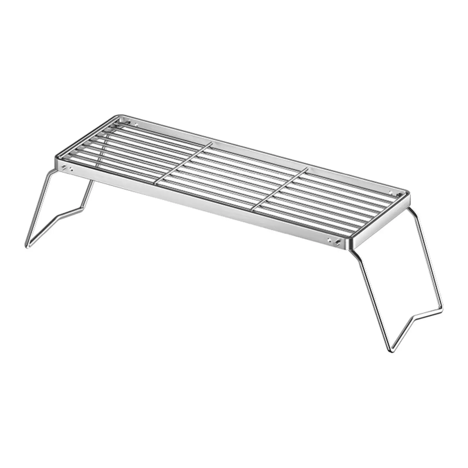 Folding Campfire Grill Compact Lightweight Multiuse Foldable Firepit Grill Grate for Barbecue Camping Fishing Picnic Backpacking