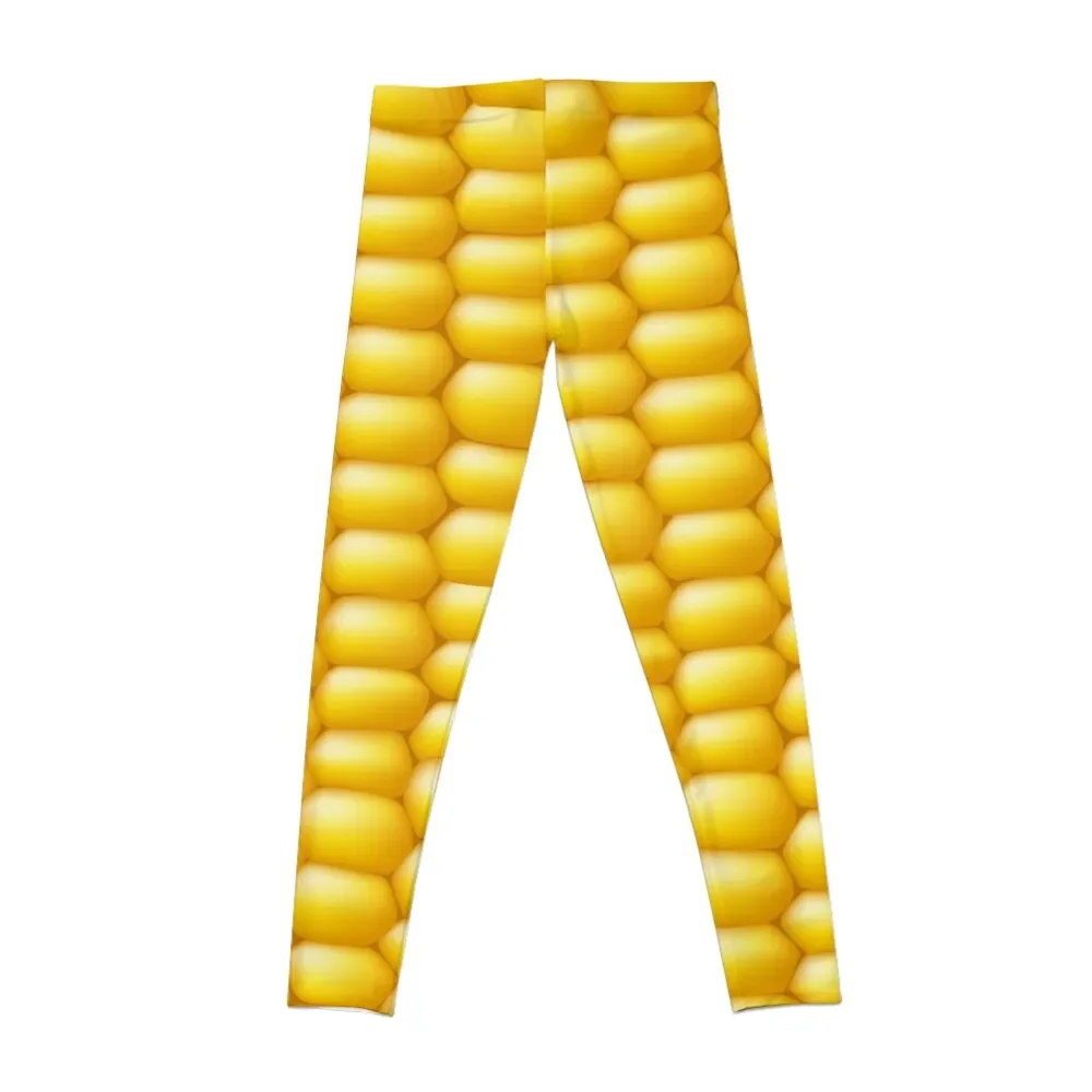 Corn Cob Background Leggings legging push up sports woman gym gym's sportswear Womens Leggings