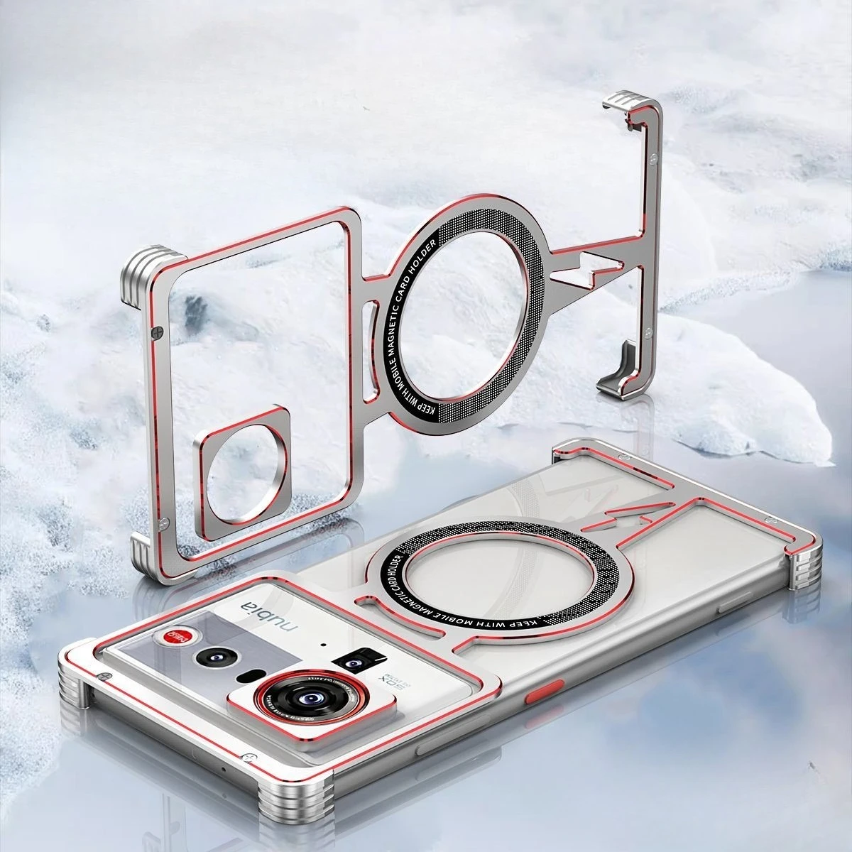 Ultra Clear Magnetic Aluminum Alloy Shockproof Bumper Case