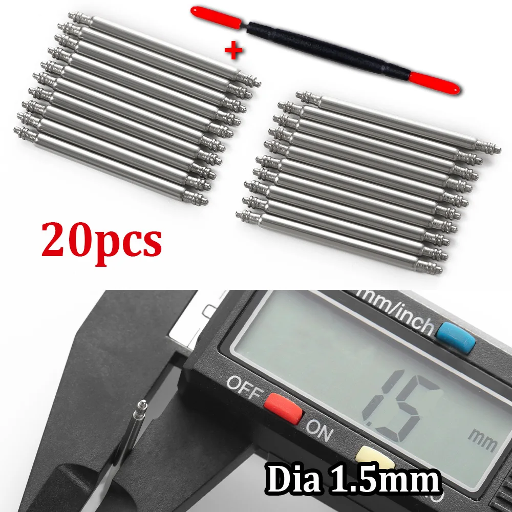Premium Stainless Steel Spring Bar Set with Tool - Assorted Sizes