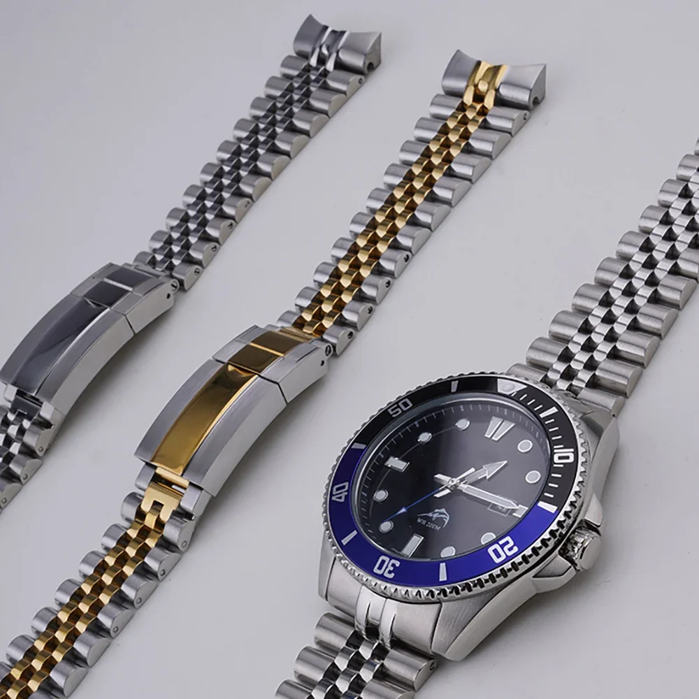 Casio Mdv106 Oyster Uhrenarmband Watch Strap For Casio Duro Mdv107-1a  Mdv106-1a 22mm Stainless