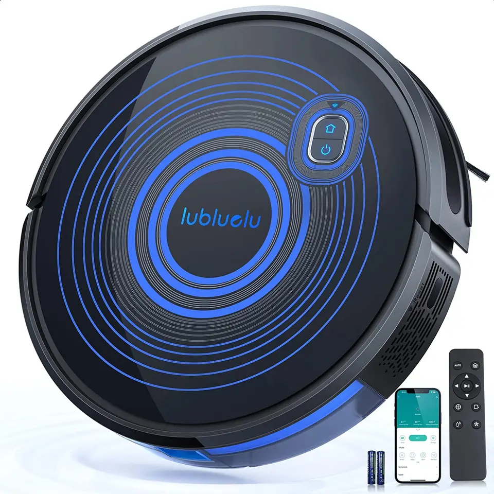 Kit Ricambi Per Aspirapolvere Robot Lubluelu SG60 SL60D – 14 Pezzi: 2 Spazzole, 6 Filtri HEPA, 6 Spazzole Laterali