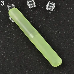 Compact Travel Toothbrush Storage Case - Breathable & Dustproof Protective Cover (2PCS Green)