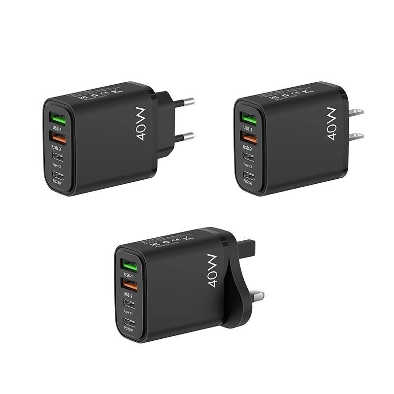 Us eu uk 2usb 2pd port mobile phone charger adapter 5v 3a usb type c 4 jpg