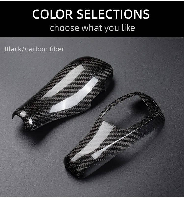 Carbon Fiber Shift Head Patch For BMW F Series T-carbon Car Interior Accessories For Right Left Hand