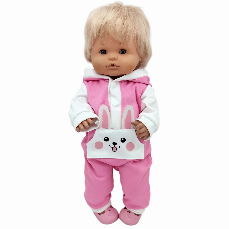 For 40 Cm Nenuco Doll Clothes 17 Inch Baby Doll Flower Shirt Pants Toys Clothing
