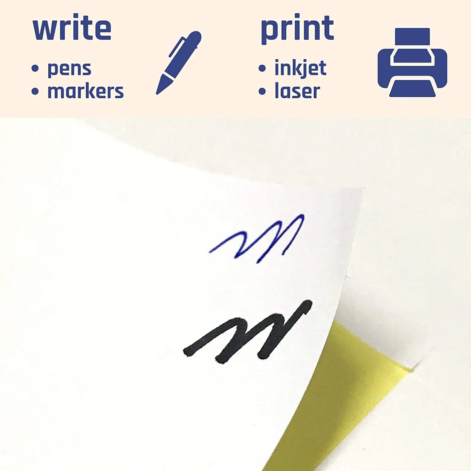 Printable Vinyl Sticker Paper Thermal Label Paper 50 Sheets A4/A5 Matte White Sticker Label Laser Inkjet Printer Copier Craft Paper Self Adhesive Stickers Surface Paper Sheet