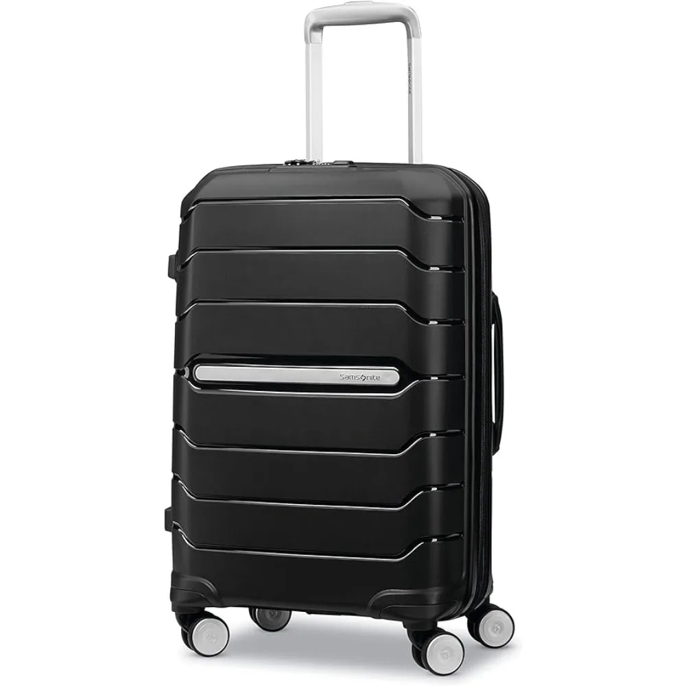 

Carry on Luggage Freeform Hardside Expandable with Double Spinner Wheels, Carry-On 21-Inch, Black