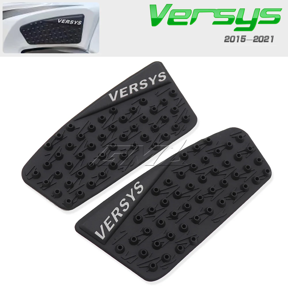 

For kawasaki VERSYS 650 2015-2021 Motorcycle Tank Pad Gas Tank Traction Pads Fuel Tank Knee Antiskid Side Stickers Protector