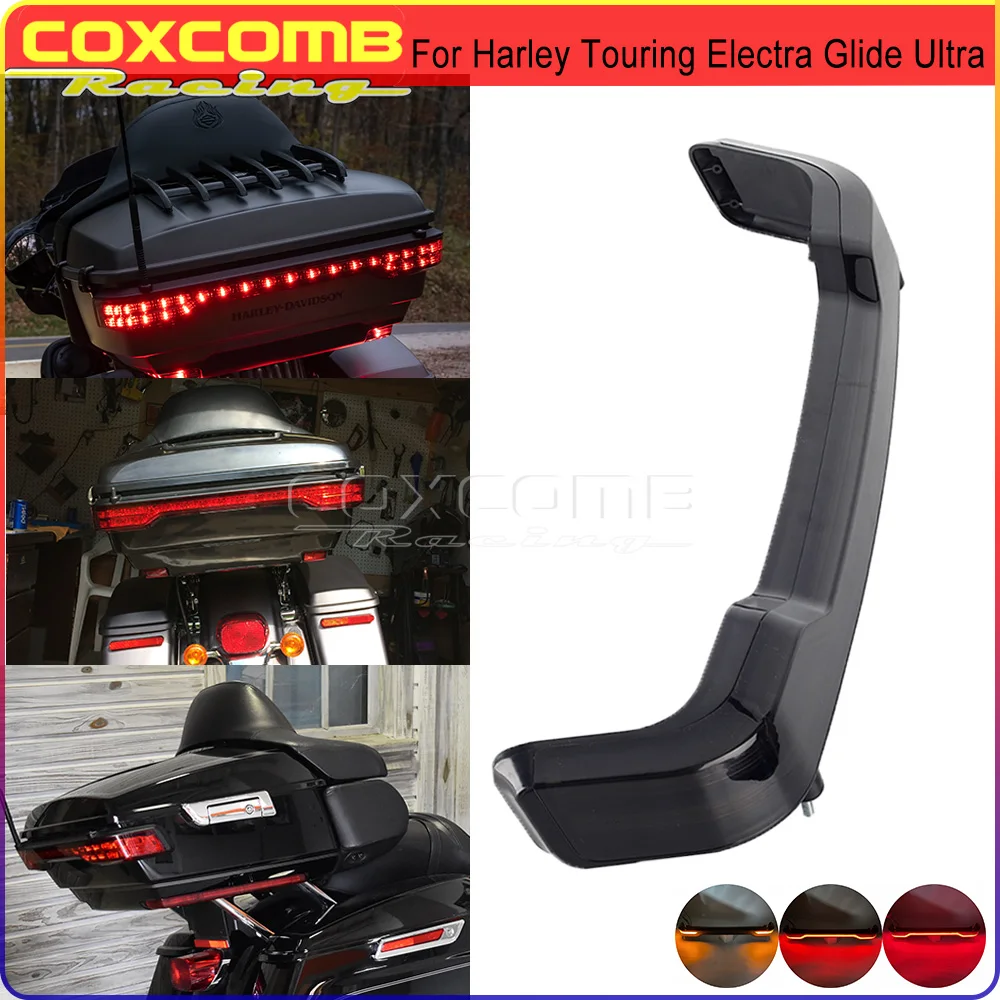 

Красный задний фонарь мотоцикла для Harley Touring Electra Glide Ultra Classic Low FLHTCUL светильник Упаковка сигналов поворота сумка багажник Тормозная лампа