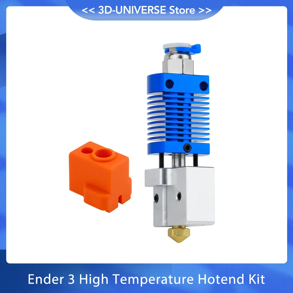 

Newest Ender 3 High Temperature Hotend Kit with Copper Plated/Aluminum Plated Volcano Nozzle Bi-Metal Throat CR10 Extruder