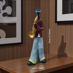 Creative Nordic Arts and Crafts Musical Instrument Sculpture (Saxophone)