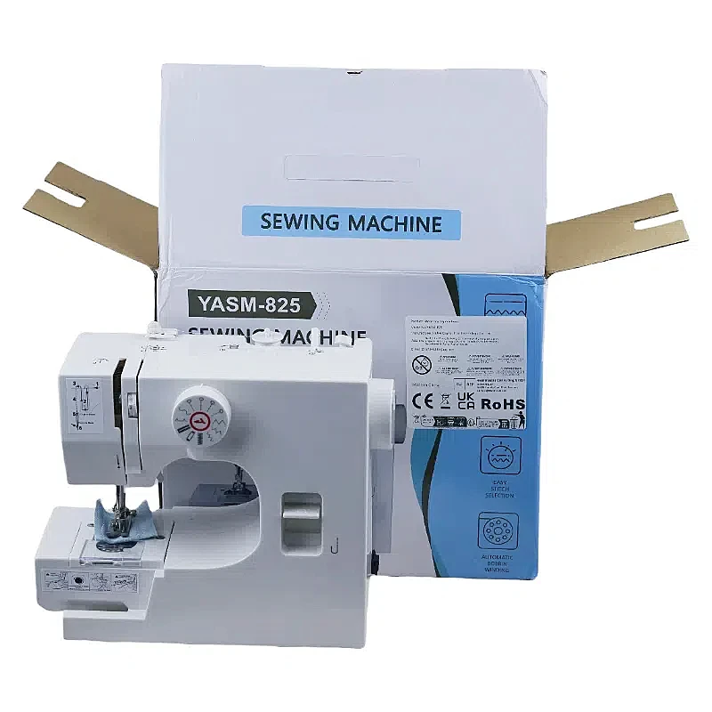 Halbautomatische Nähmaschine, vollautomatisch für den Haushalt, Mini, multifunktionale elektrische, tragbare Näh- und Nähmaschine 6 V 1200 mA