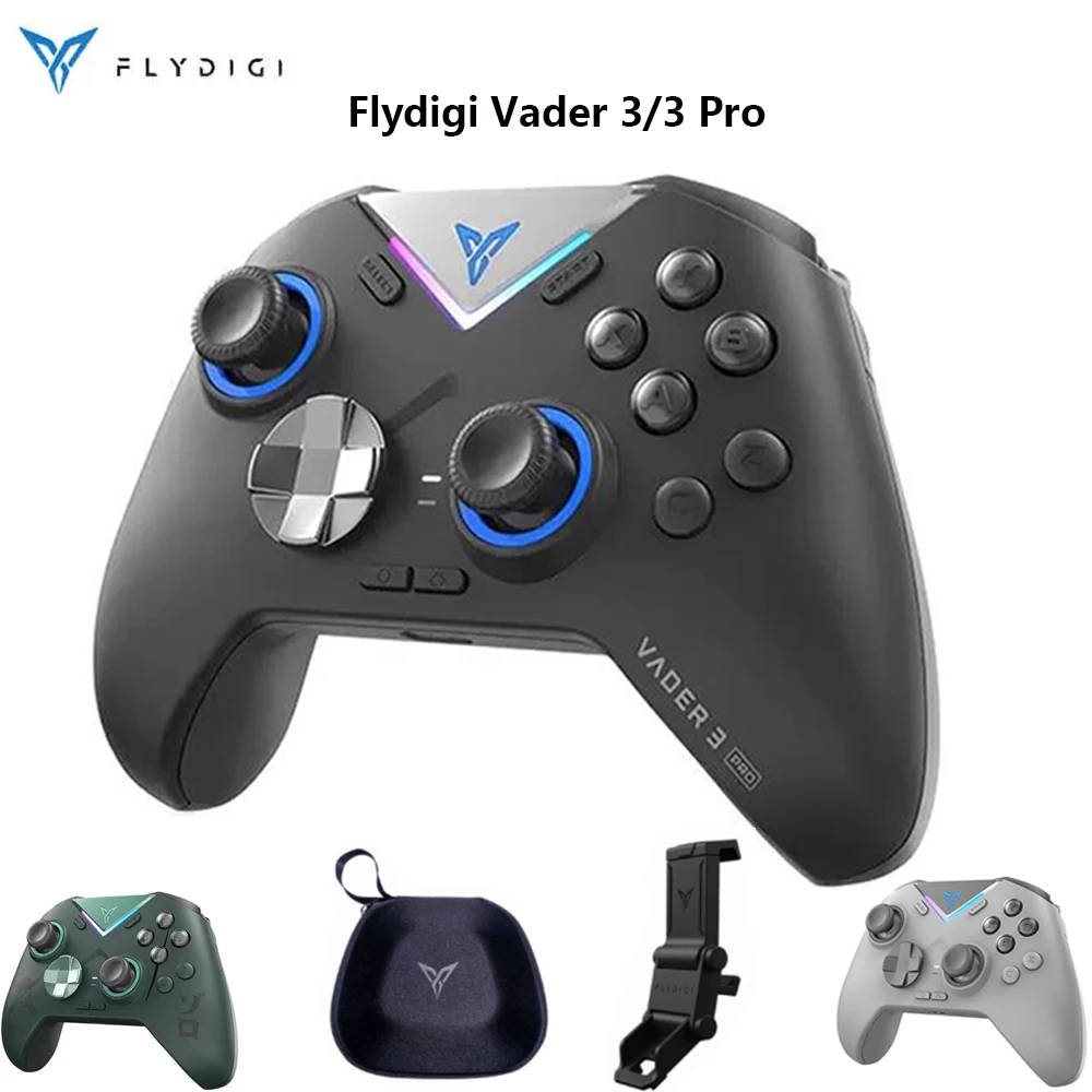 

new Flydigi VADER3/VADER 3 Pro Gaming Controller Handle Force Feedback Six-Axis RGB Customize Multi gamepad for PC/NS/Mobile/TV