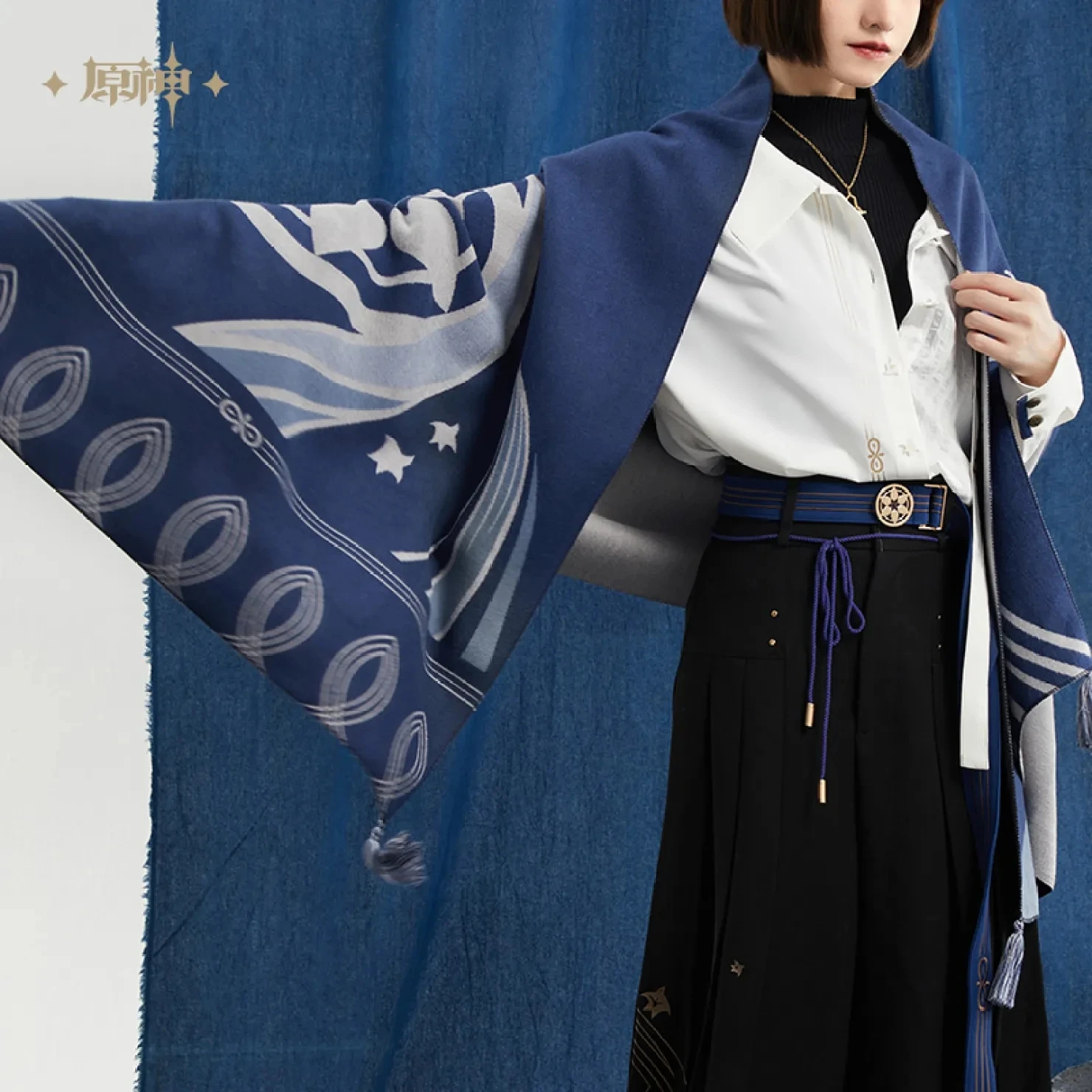 [Genuine] miHoYo Original Wanderer Theme Impression Casual Scarves Genshin Impact Cosplay Accessories Scaramouche Shawls 180CM