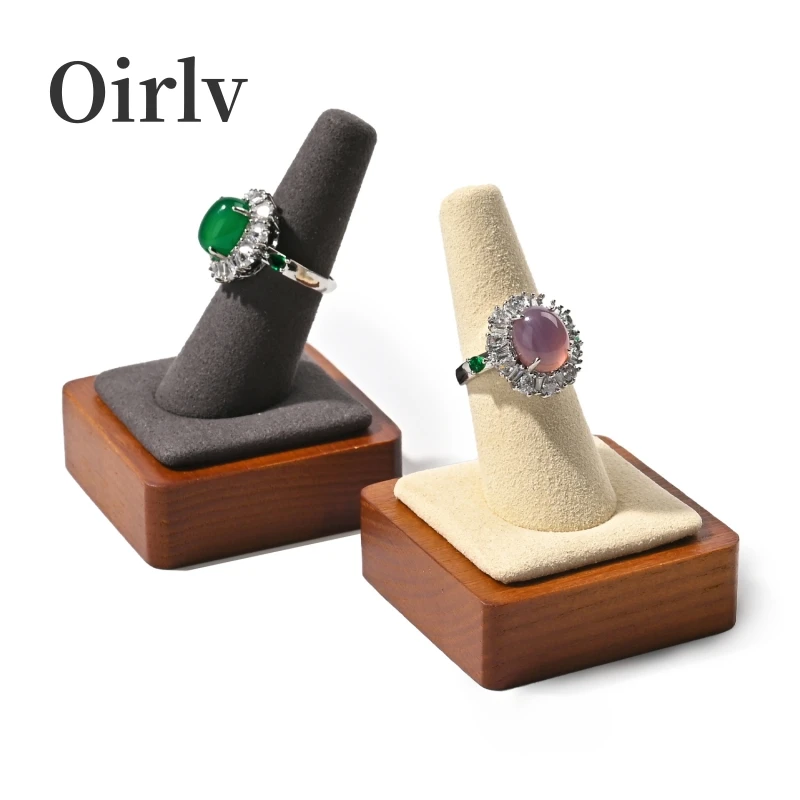 

Oirlv Wooden Jewelry Display Stand Solid Wood Necklace Ring Holder Bracelet Watch Stand Wooden Jewelry Stand Holder Ring Display