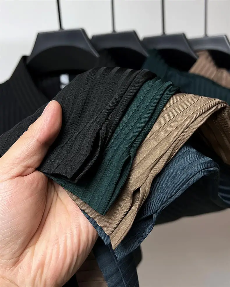 Summer new men's fashion casual POLO shirt shirt collar striped men's trend comfortable sports polo shirt top 11