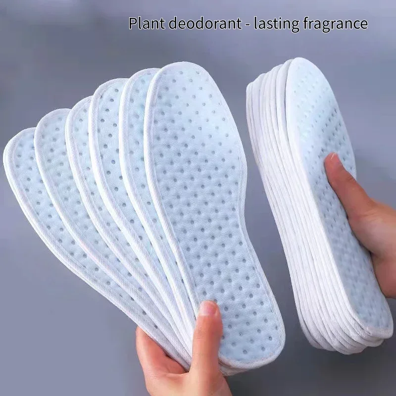 Bamboo Charcoal Antibacterial Shoes Insoles Breathable Deodorant Running Sports Insole for Feet Thick Shock Absorbing Shoe Sole sport insoles sports insoles shoe insoles