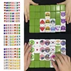 64 Pcs Mahjong Tiktok Seaside Escape 64+1 Blocks Mahjong Tile Game with Pattern of Flag Ball 1/2 Players Parent Child Party Game 2