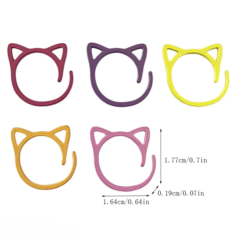 Metal Crochet Locking Stitch Markers Rings for Knitting