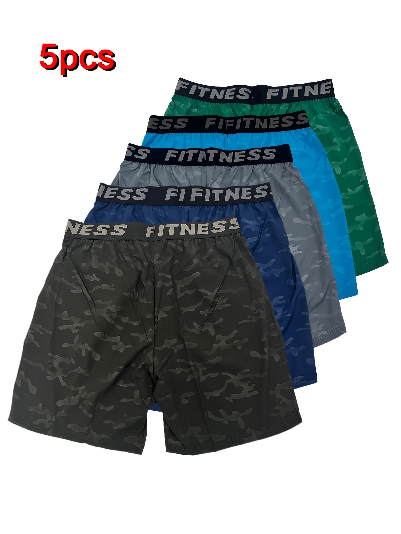Men’s Bull Print Shorts Set 2