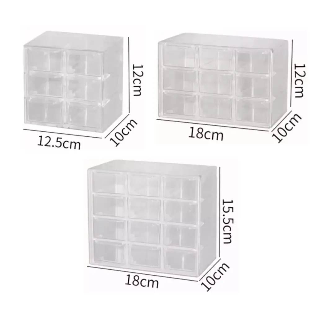 Acrylic Large Capacity Drawer Transparent Divided Beaded Storage Box DIY Handmade Jewelry Display Box