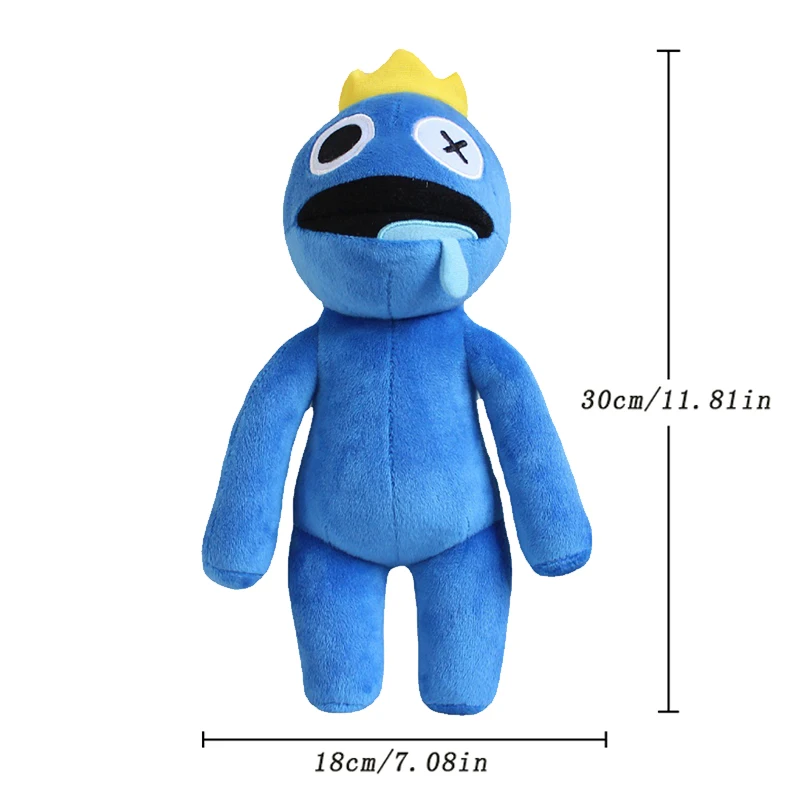 New 30cm Rainbow Friends Plush Toy Cartoon Game Character Doll Blue Monster Soft Stuffed Animals Toys
