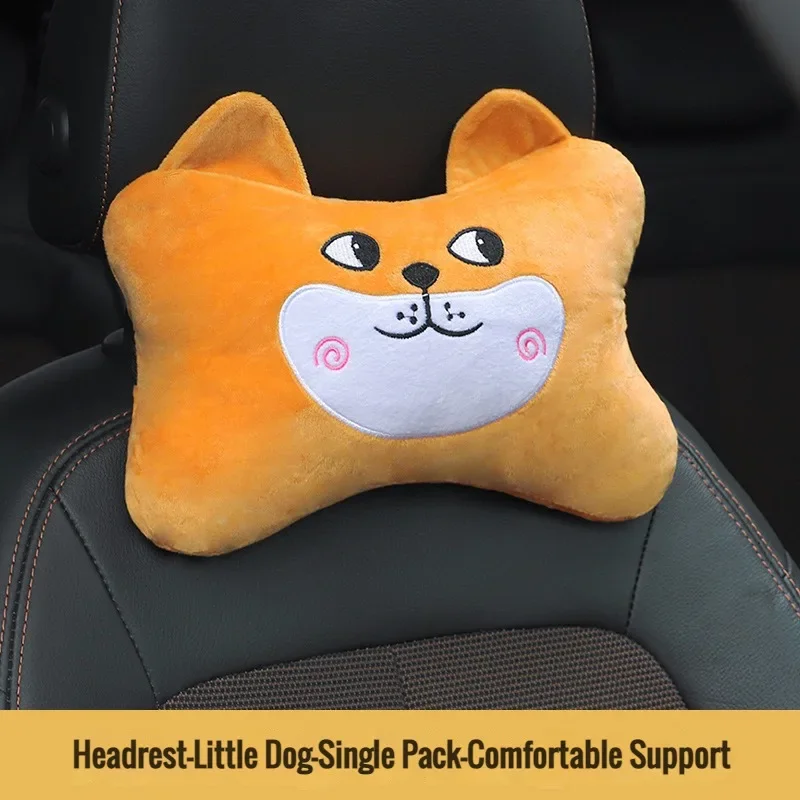 thumbnail image 1 of Almohada para reposacabezas de cuello de automóvil, almohada para el cuello con espuma viscoelástica de alta resiliencia, almohada transpirable de terciopelo para apoyar la cabeza y el cuello para dor, 1 of 5