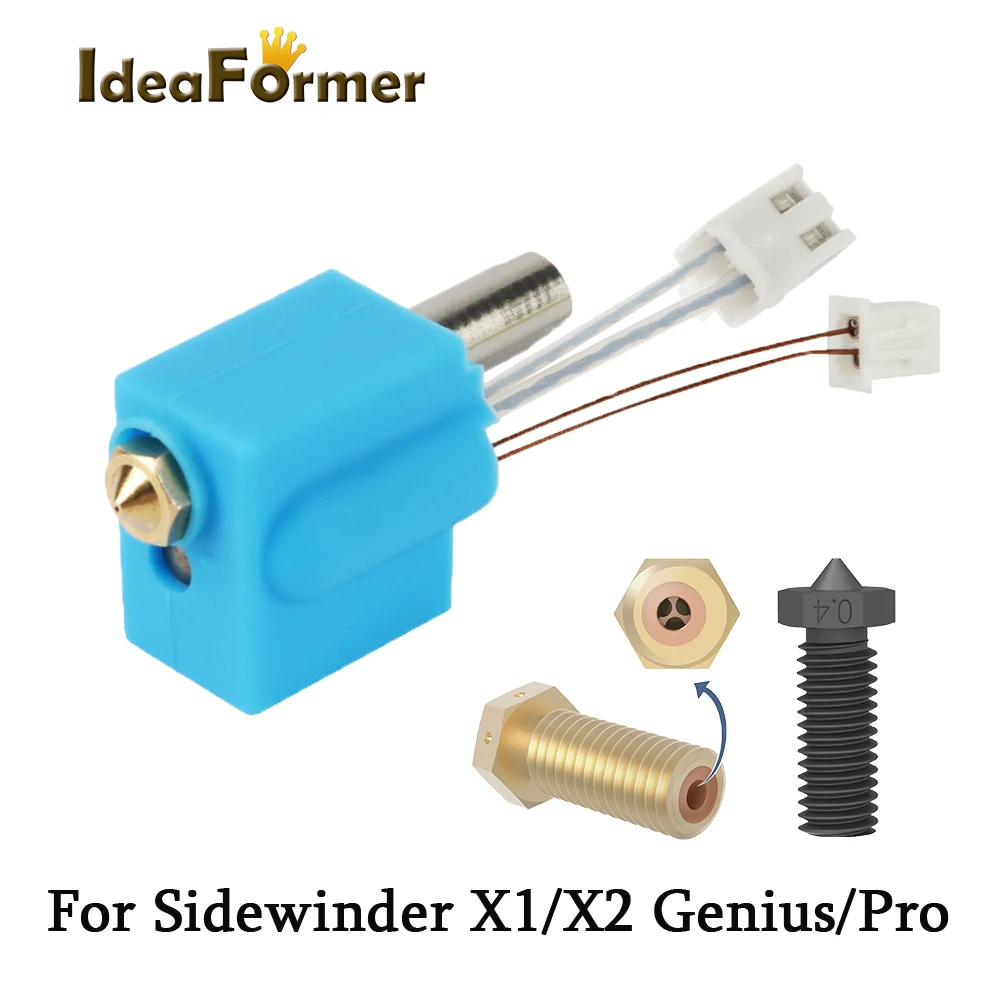 Hotend Mejorado Para Artillería Sidewinder X1 X2 Genius Y Pro Piezas De Improra 3D Kits De Termistor De Bloque Calefactor De Boquilla Totalmente Metálica - AliExprs 7