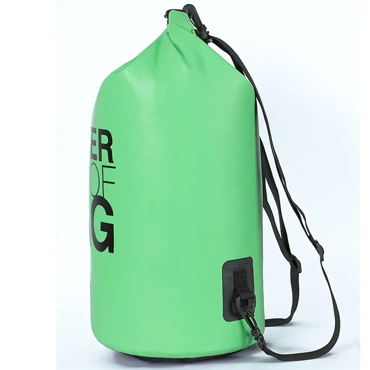 Outdoor Waterproof Pure Stream Beach Backpack Swimsuit Double Shoulder Mobile Phone Storage Bag PVC Layer Net Cloth Stock 30L