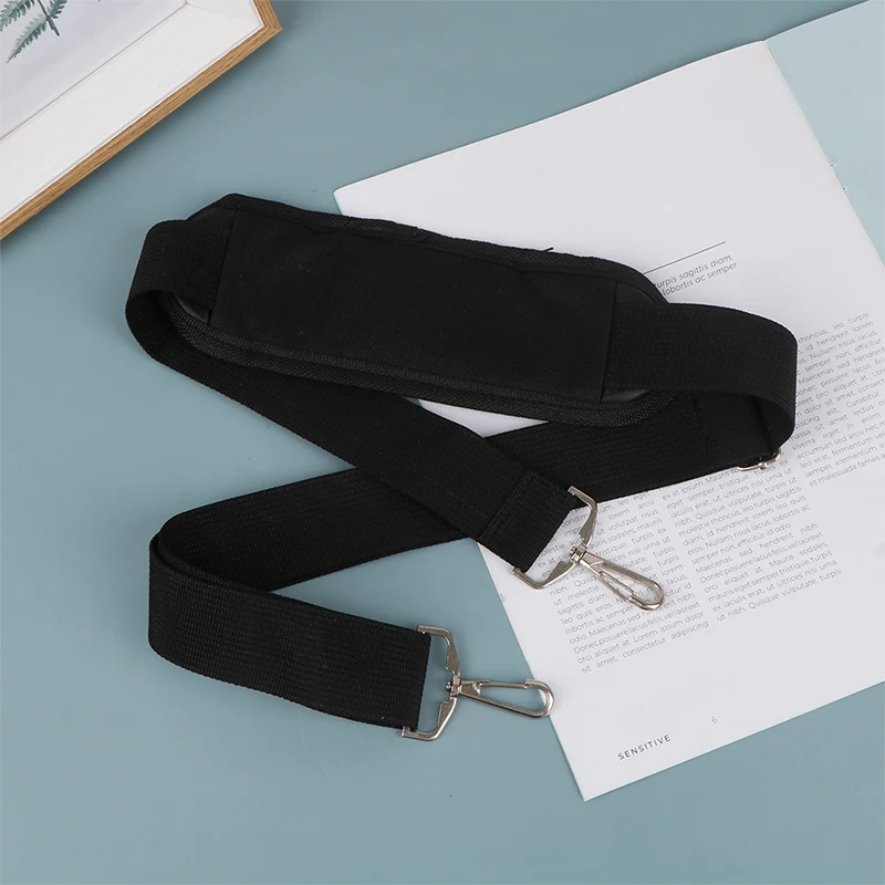 1PC Black Nylon Bag Strap For Men Bags Strong Shoulder Strap Briefcase Laptop Bag Belt Length Bag Accessory 145*3.8cm