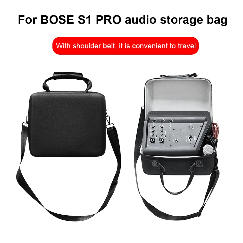 Speaker Box Carrying Bag Large Capacity With Shoulder Strap For Bose S1