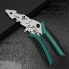 1pc wire stripper, elbow wire stripper multifunctional electrician special crimping pliers branching pliers hand tools 2