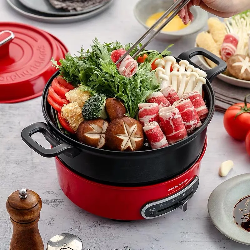 Large Capacity Multifunctional Cooking Pot Household Split Multi Electric  Non-stick Pan Hot Pot Barbecue Integrated Pot - AliExpress