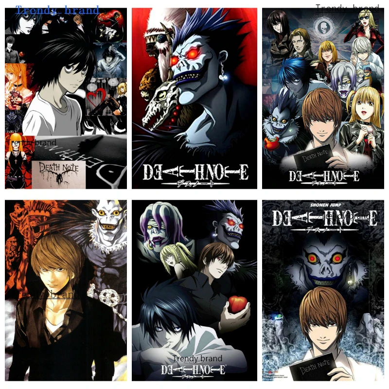 Алмазная картина из аниме «Death Note», Набор для вышивки крестиком 5D, мозаика для творчества, подарок