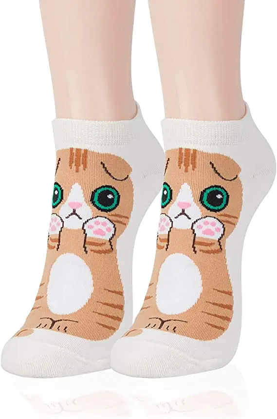 Femme Chaussettes Fille Coton Chaussettes Multicolore Motif De Hibou Unisexe Thermiques Chaussettes 5 Paires