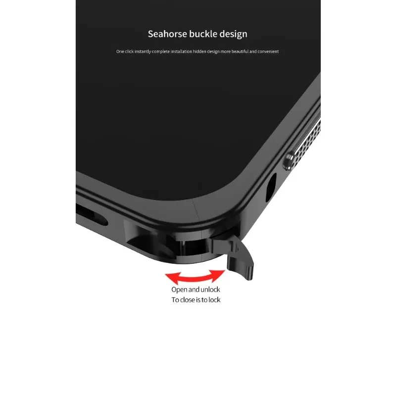 Luxury Matte Metal Heat Dissipation Shockproof Aluminum Alloy Bumper Cover