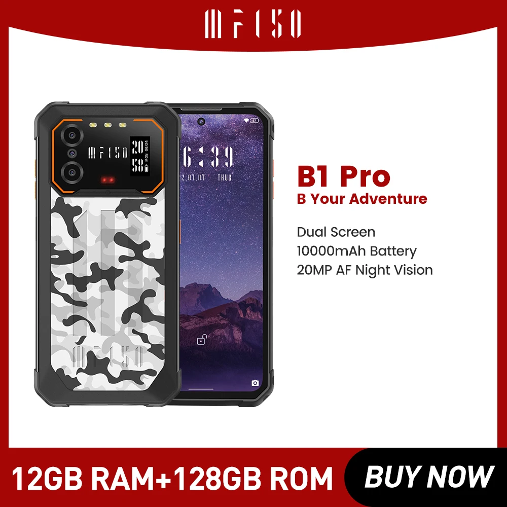 Смартфон IIIF150 B1 Pro, 6,5 дюйма, FHD +, 10000 мАч, 48 МП, 2 МП смартфон iiif150 r2022 6 78 дюйма 8 ядерный 8 256 гб 64 20 мп 8300 мач