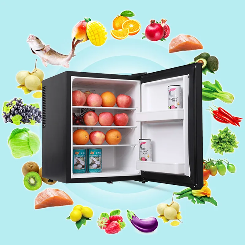 Mini Fridge Cooler 40L Refrigerator Glass Door for Beer Soda or Wine –Small Drink Dispenser Machine 0.3kWh/24H 6